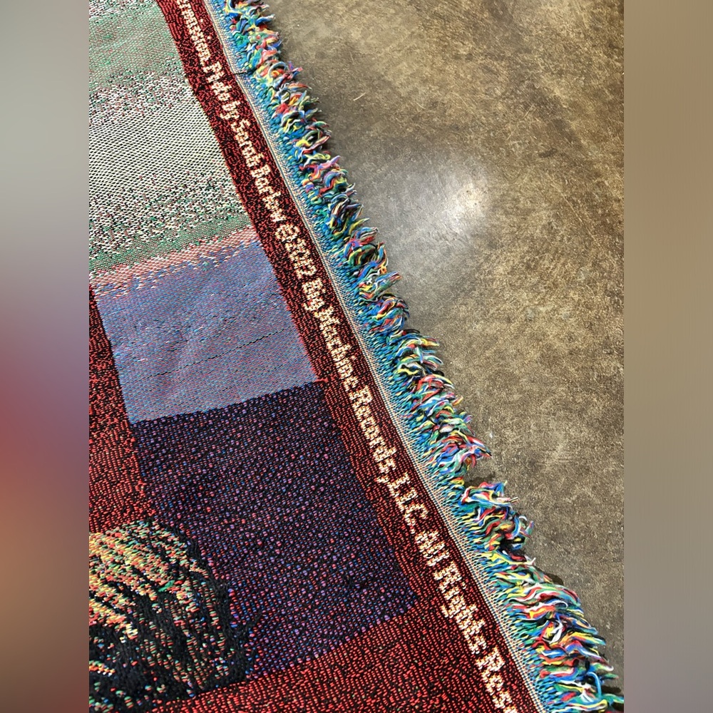 RARE Taylor Swift “Red” Official Woven Tapestry Throw Blanket 2012 - Picture 5 of 7